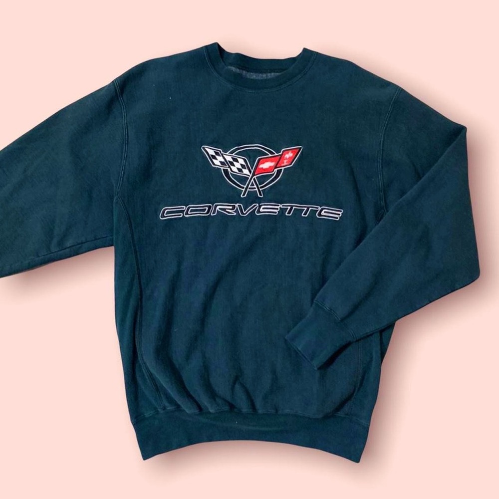 Mens vintage corvette crewneck